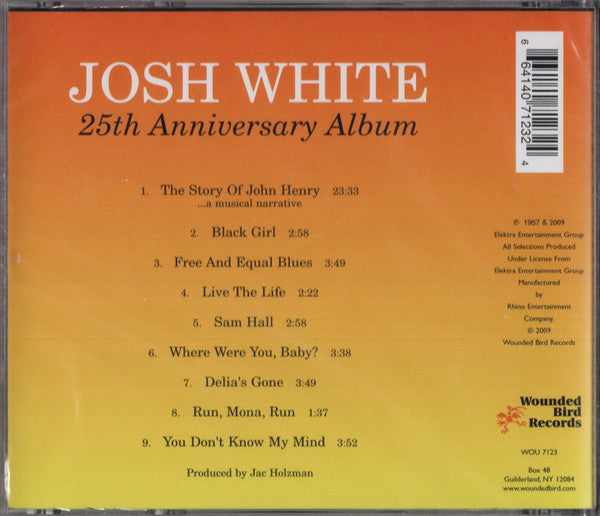Josh White : The Story Of John Henry...A Musical Narrative : 25th Anniversary Album (CD, Album)
