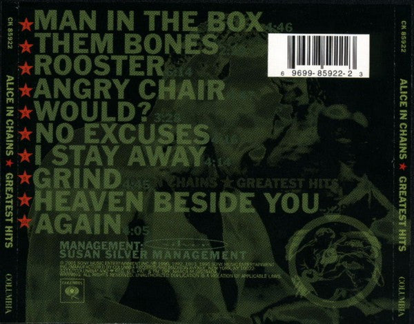 Alice In Chains : Greatest Hits (CD, Comp, RM)