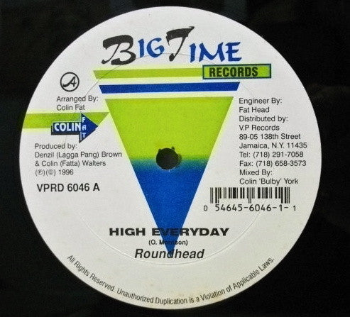 Round Head / Chevelle Franklyn : High Everyday / Slow Hands (12")