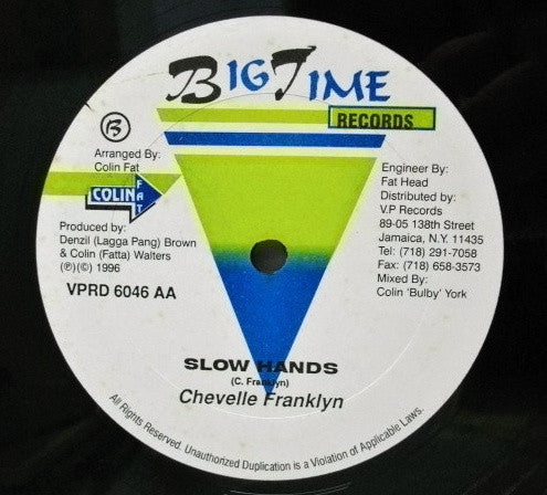 Round Head / Chevelle Franklyn : High Everyday / Slow Hands (12")