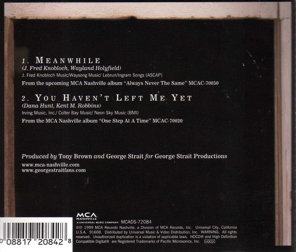 George Strait : Meanwhile (HDCD, Single)