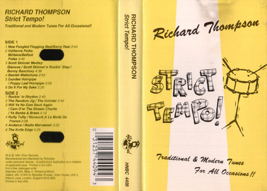 Richard Thompson : Strict Tempo! (Cass, Album, RE)