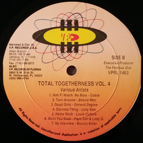 Various : Total Togetherness Volume 4 (LP, Comp)