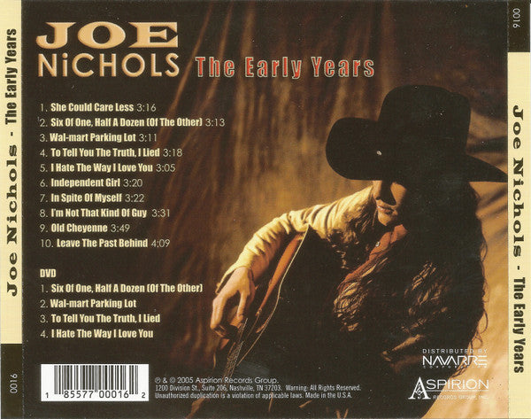 Joe Nichols : The Early Years (CD, Album, RE, RP + DVD)
