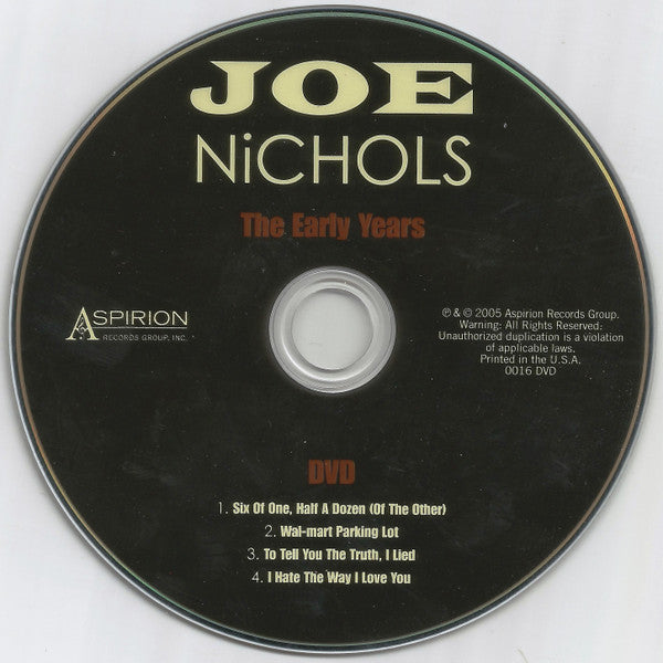 Joe Nichols : The Early Years (CD, Album, RE, RP + DVD)