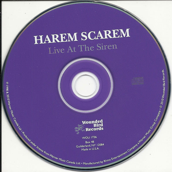 Harem Scarem : Live At The Siren (CD, Album)