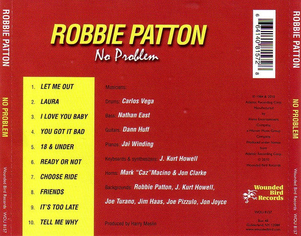 Robbie Patton : No Problem (CD, Album)