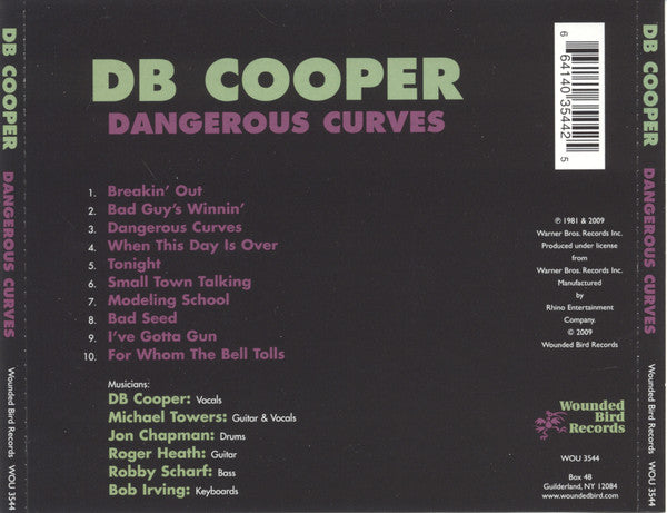 DB Cooper : Dangerous Curves (CD, Album)