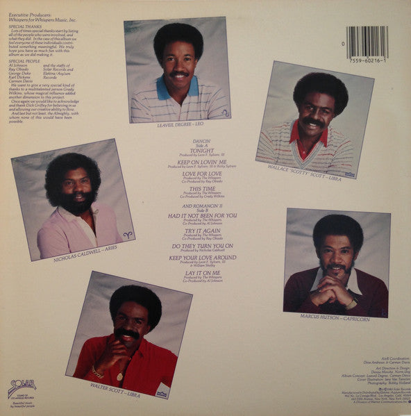 Whispers* : Love For Love (LP, Album, All)