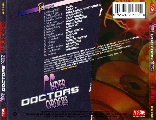 Various : Under Doctors Orders (CD, Comp)