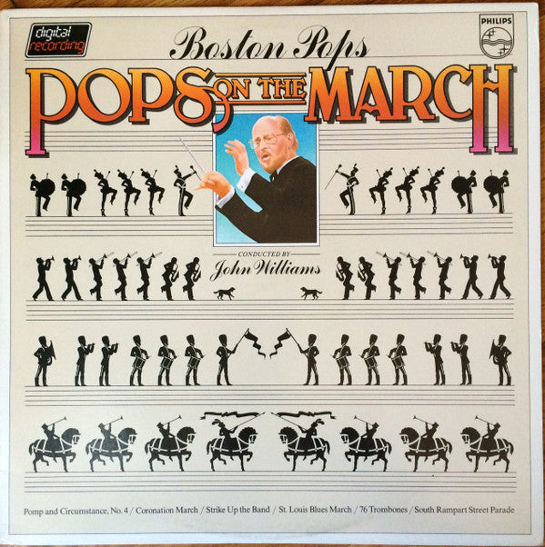 Boston Pops* Conducted By John Williams (4) : Pops On The March (LP, Album)