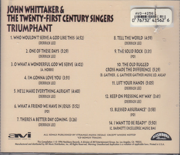 The Twenty-First Century Singers : Triumphant (CD, RE)