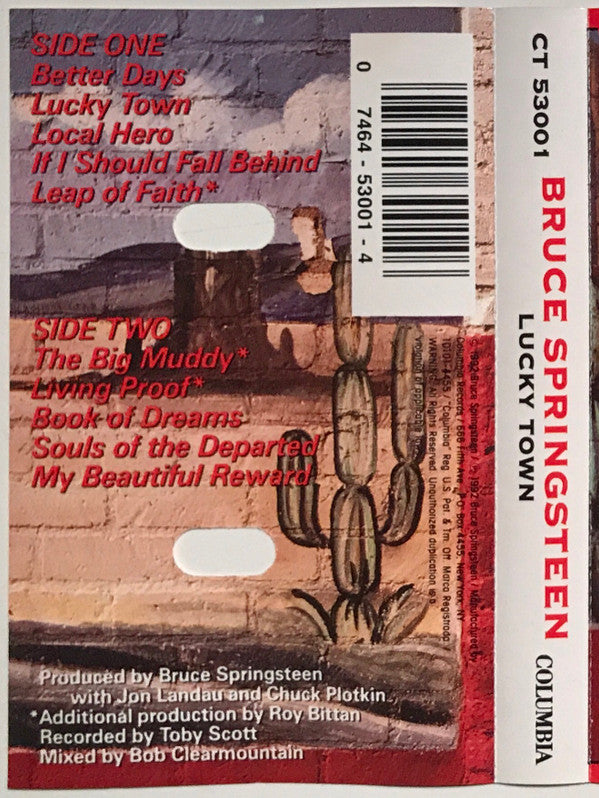 Bruce Springsteen : Lucky Town (Cass, Album)