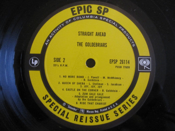 The Goldebriars* : Straight Ahead! (LP, Album, RE)