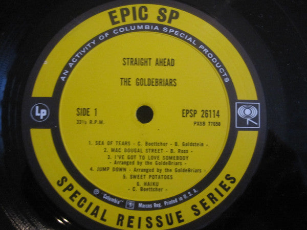 The Goldebriars* : Straight Ahead! (LP, Album, RE)