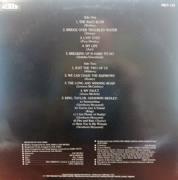 Jack Jones : Fire & Rain (LP, Album)