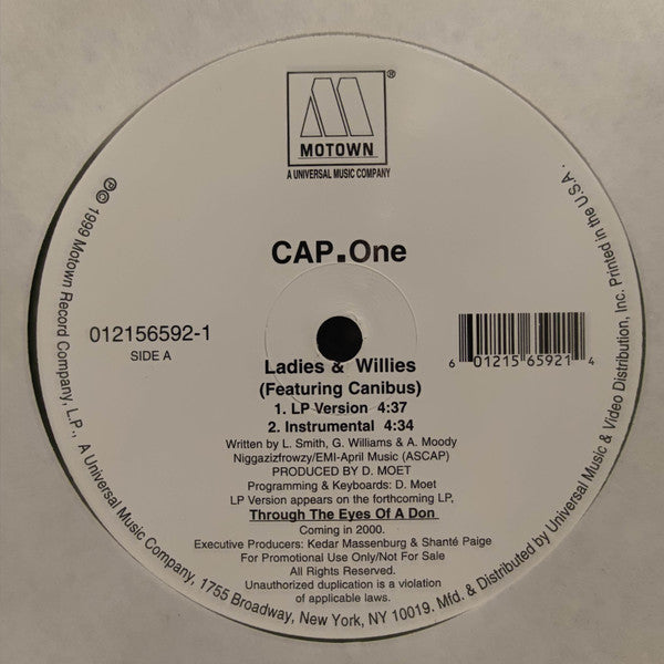 Cap.One Feat. Canibus : Ladies & Willies (12")