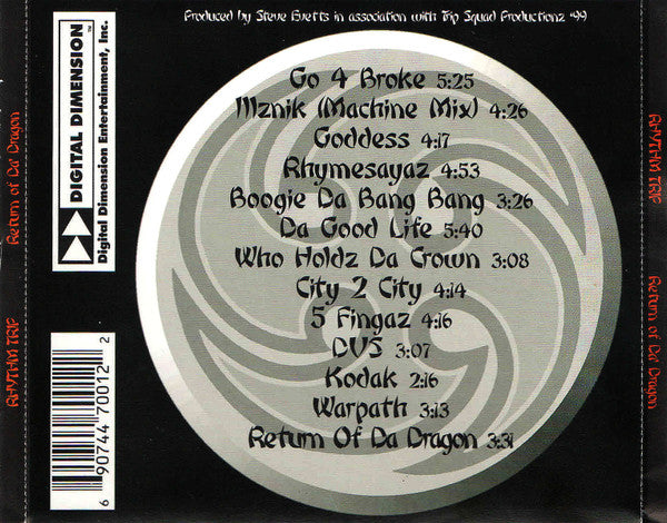 Rhythm Trip : Return Of Da' Dragon (CD, Album, RE)