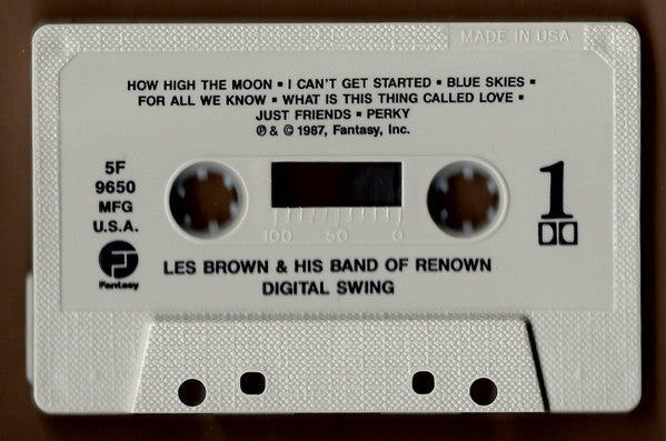 Les Brown And His Band Of Renown : Digital Swing (50th Anniversary Les Brown And His Band Of Renown) (Cass, Album)