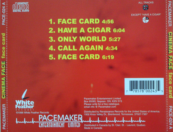 Cinema Face : Face Card (CD, EP)
