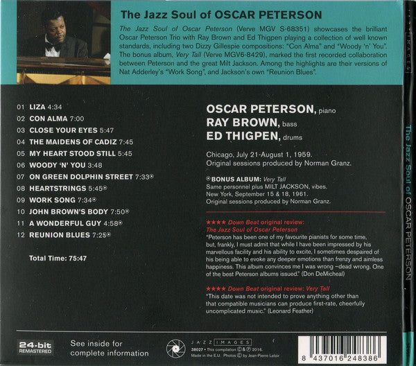 Oscar Peterson : The Jazz Soul Of Oscar Peterson (CD, Comp, Ltd, RM)