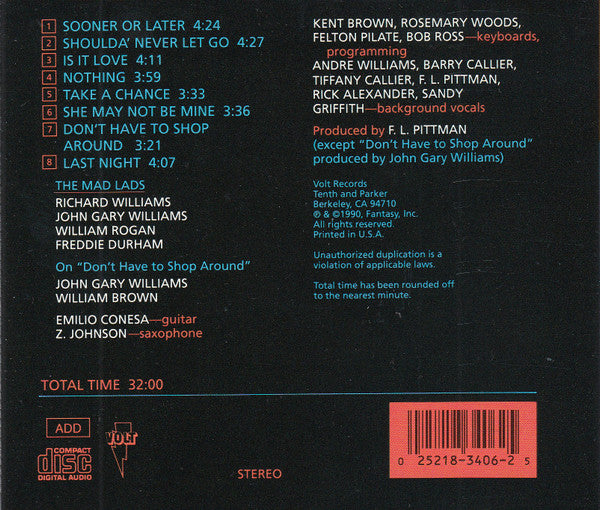 The Mad Lads : Madder than ever (CD, Album)